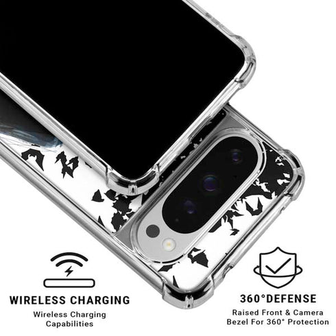 DC Comics Batman Holding batarang Art Google Pixel 10 Pro XL Clear Case